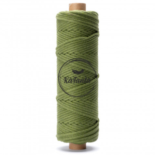 Bavlněná šňůra KaFanta 5 mm PREMIUM - olive