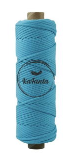 Bavlněná šňůra KaFanta 5 mm PREMIUM - aqua
