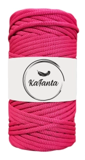 Polyesterová příze plochá 5mm/100m magenta