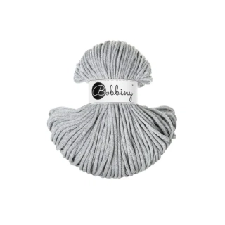 Bobbiny Classic 4 mm Light Grey – bavlněná šňůra 100 m na macramé a háčkování