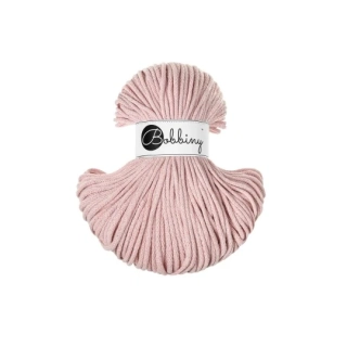 Bobbiny Classic 4 mm Pastel Pink – bavlněná šňůra 100 m na macramé a háčkování
