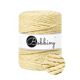 Bobbiny 3PLY XXL 5 mm / 100 m – bavlněná šňůra na macramé Banana Shake
